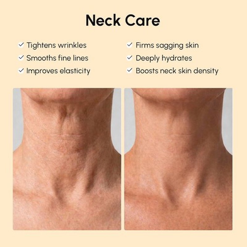 MAREE Neck Wrinkle Patches - Collagen Anti-Wrinkle Treatment with Retinol & Hyaluronic Acid - 5 Pcs for Firming & Lifting