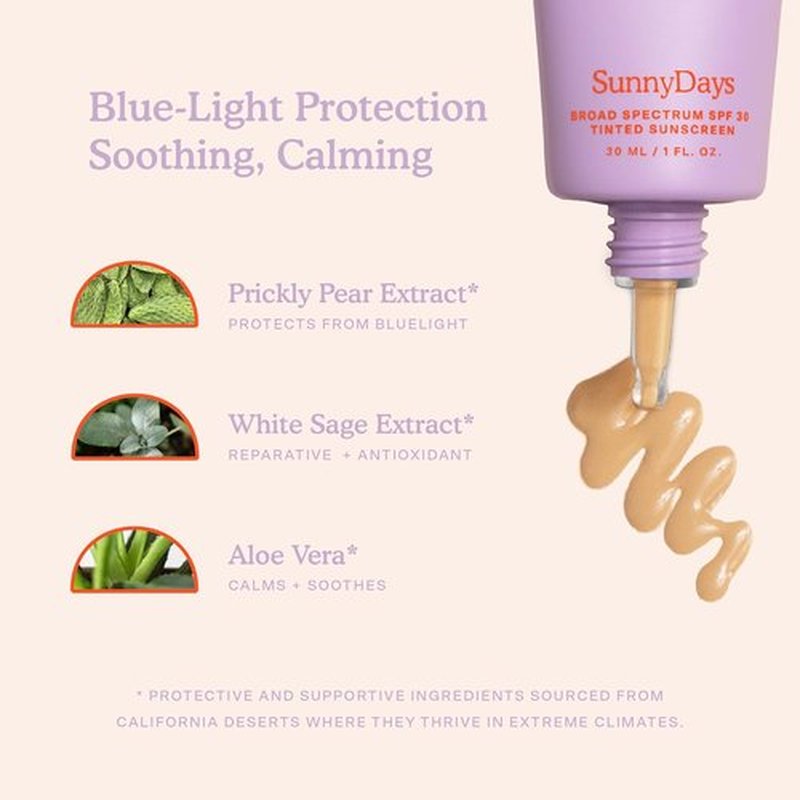 Tower 28 SunnyDays SPF 30 Tinted Moisturizer - Buildable Foundation & Mineral Sunscreen for Sensitive Skin - 15 Light/Warm (1 oz)