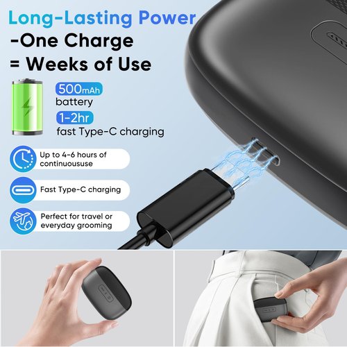 Electric Nail Clipper with LED Light & Nail Storage – Smart Rechargeable Fingernail & Toenail Trimmer for Seniors & Adults, One-Touch Quiet Nail Cutter (2026 Upgraded Version)