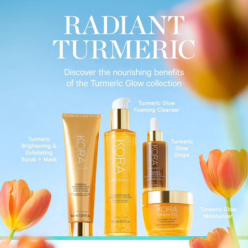 KORA Organics Turmeric Glow Drops Niacinamide Alternative Serum for Face, Gentle Hydrating Face Serum with Hyaluronic Acid, Helps Improve Texture, Pores & Dark Spot, Cruelty Free Skin Care, 0.34 fl oz