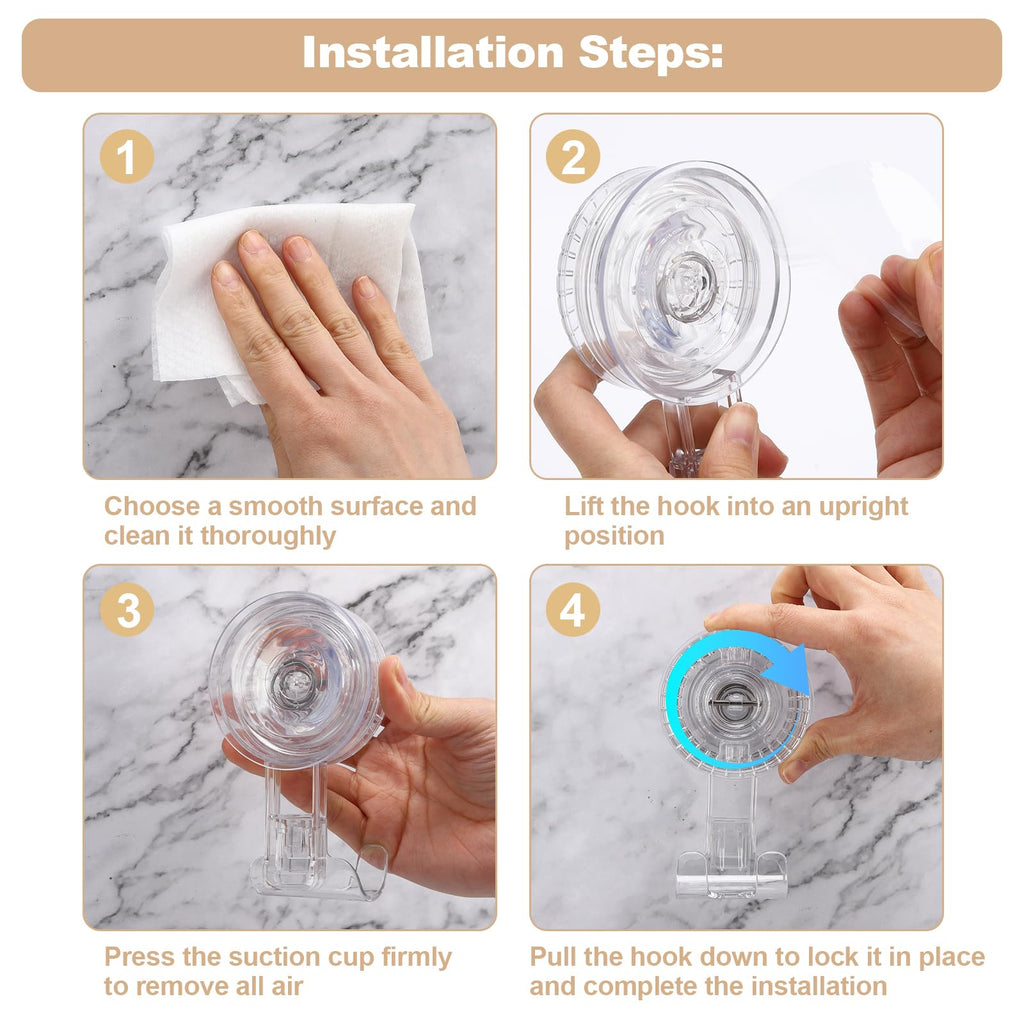 OGNWFUNK 2 Pack Razor Holder Compatible with Billie, Shower Razor Holder for Wall, Strong Suction Cup Razor Holder for Shower, No-Drill Shower Holder for Wall, Removable, Reusable, Easy Install