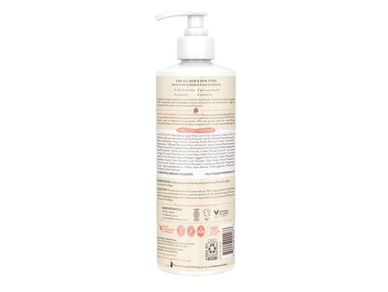 Babo Botanicals 2-in-1 Moisturizing Shampoo & Wash - Gentle Cleansing for Dry Skin | Vegan & Family-Safe