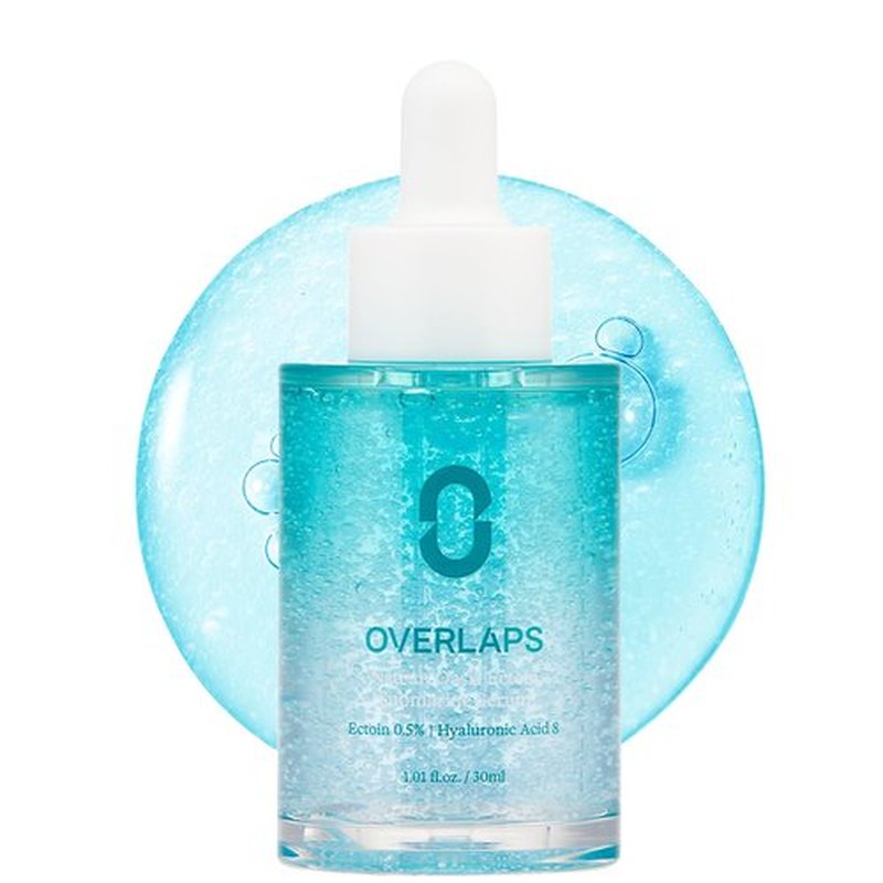 Overlaps 5000ppm Ectoin Redness Soothing Serum | Facial Serum for Blemish-Prone & Sensitive Skin | Lightweight Hydration with 8-Layer Hyaluronic Acid & Peptides | Korean Skincare, 1.01 fl. oz.