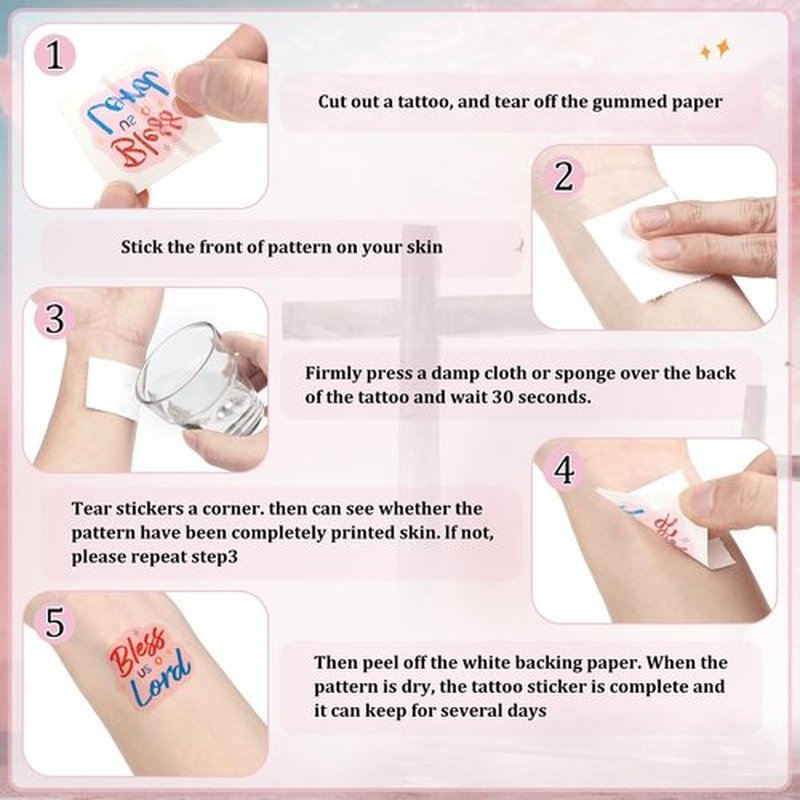 Landhoow 240 Pcs Religious Christian Tattoos Temporary for Kids Glitter Face Tattoos Cool Body Sticker Costume Accessory for Adults Boys Girls Party Favor