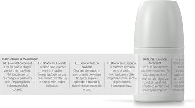 Dr Organic Lavender Deodorant - Natural Odor Protection with Soothing Lavender Scent | 3.4 oz