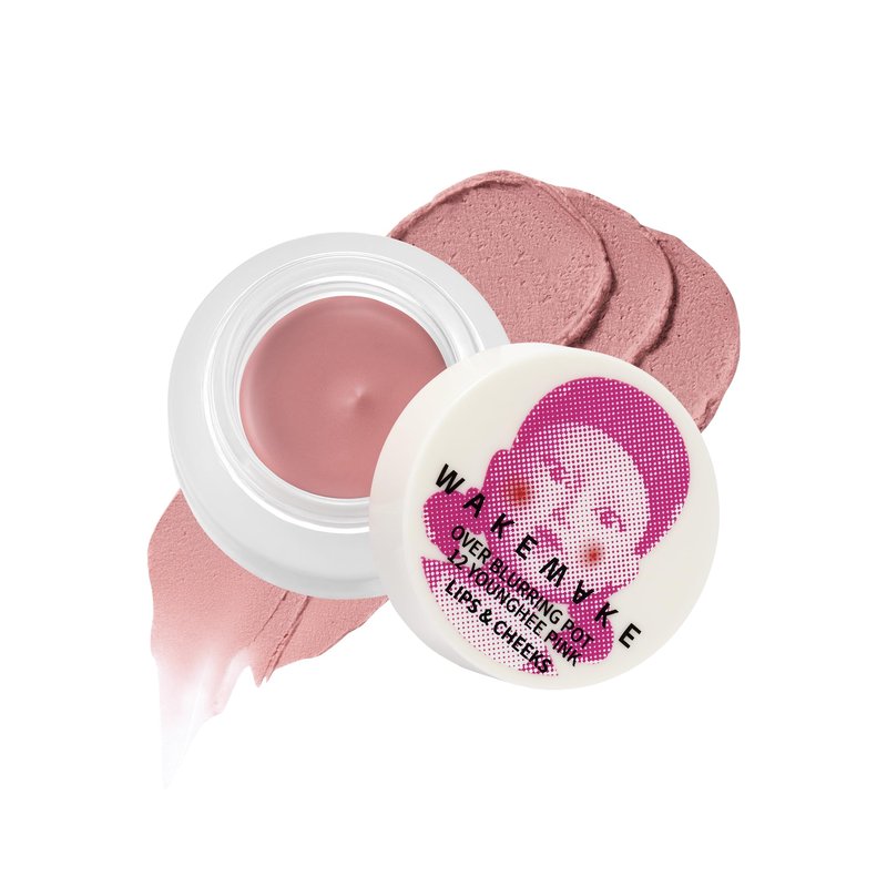 WAKEMAKE WM X NETFLIX SQUID GAME Over Blurring Pot 12 Younghee Pink | blurring pot, lips, cheek, wakemake