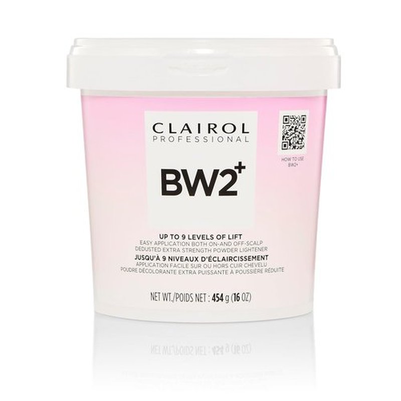 Clairol Professional BW2+ Powder Lightener - Extra Strength for Up to 9 Levels of Hair Lift