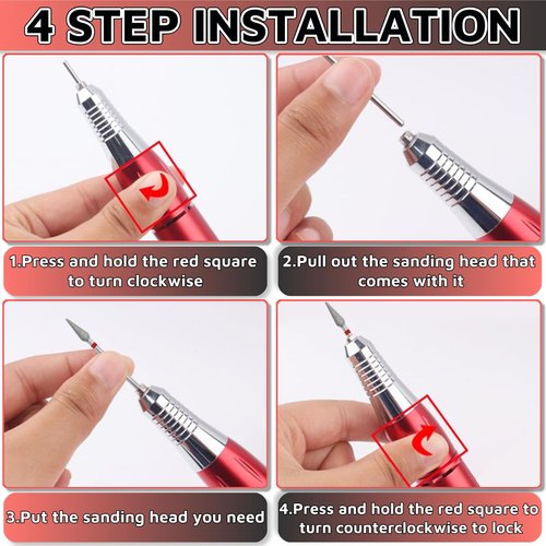 Russian Manicure Drill Bits 30PCS，Electric Nail Drill Bits Nail Drill Bit Set，Cuticle Bit for Nail Drill，Cuticle Drill Bits for Nails Universal for 3/32'' Electric Nail File Machine Pedicure Tool