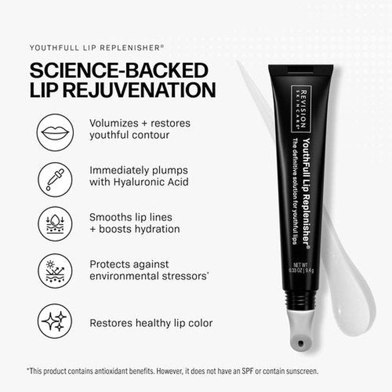 Revision Skincare YouthFull Lip Replenisher® - Moisturizing Lip Plumper with Hyaluronic Acid | Anti-Aging & Volumizing