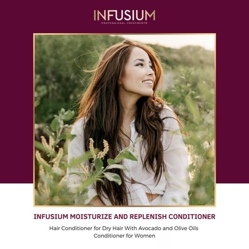Infusium Repair And Replenish Conditioner - Nourishing Formula With Keratin & Argan Oil - 13.5 oz