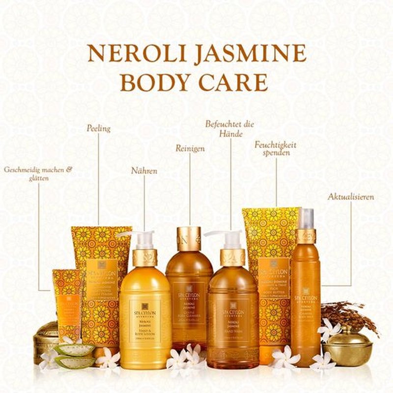 SPA CEYLON Neroli Jasmine Hand Wash - Hydrating Luxury Formula for Soft, Smooth Skin