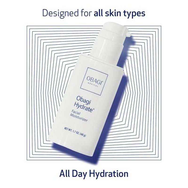 Obagi Hydrate Facial Moisturizer - Non-Comedogenic, All-Day Hydration with Tara Seed Extract & Shea Butter