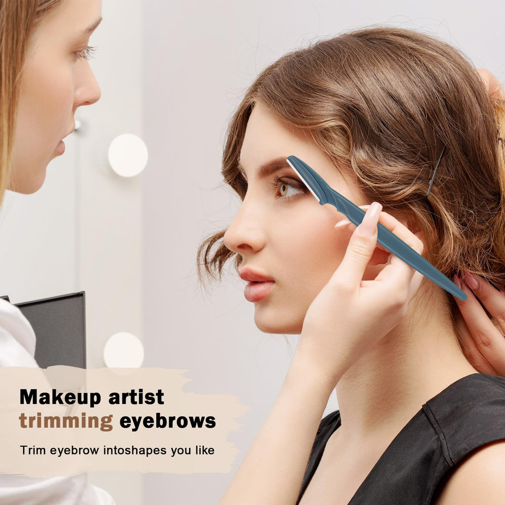D Eyebrow Razors and Trimmers, Face Razors for Women - 12PCS