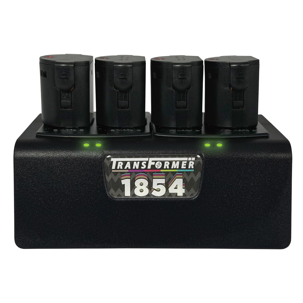 Artisan Power Quad Battery Charger for Wahl Arco and Arco SE Pet Hair Clippers | Durable Connectors, LEDs Status and a Powerful PD Type C Power Supply | Charges Four 1854 Batteries at Once