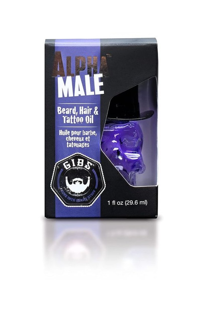 GIBS Grooming - Beard Oil & Tattoo Oil - Softens, Strengthens & Moisturizes Skin - 1 fl oz Travel Size