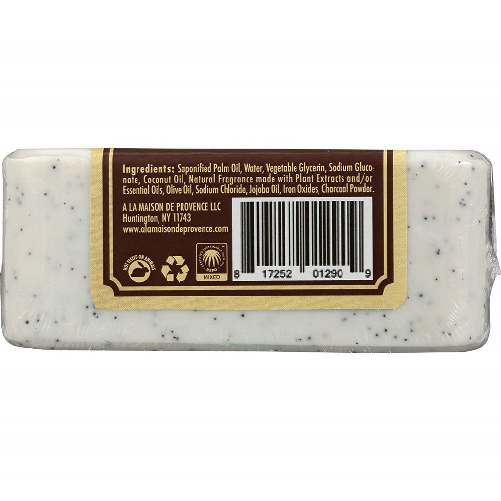 A LA MAISON Coconut Charcoal Bar Soap - Triple French Milled Natural Moisturizing Hand Soap Bar (3 Bars of Soap, 8.8 oz)