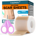 Silicone Scar Sheets,Silicone Scar Tape, Professional Scar Removal, Silicone Scar strips for Surgical scars tape, C-Section,Tummy Tuck (1.6x11859''Roll-3.0M) Keloid bump removal