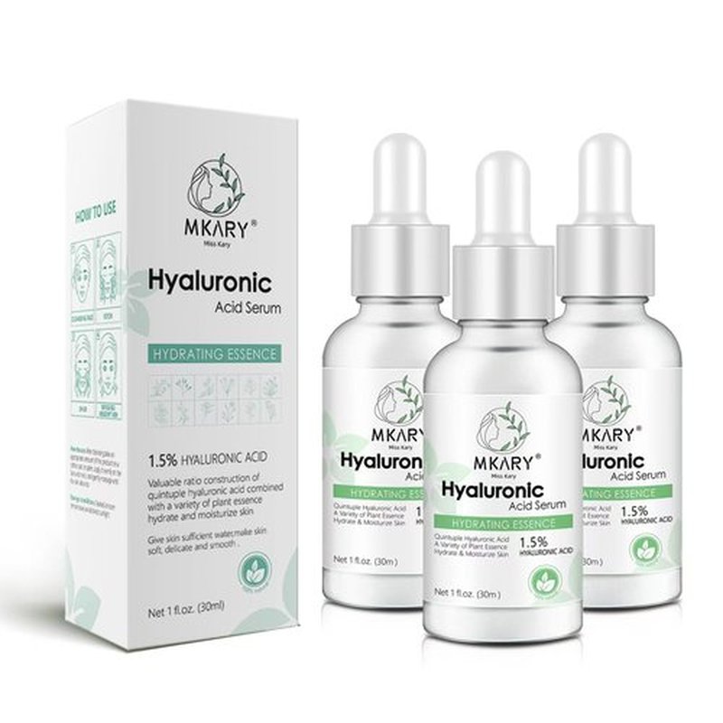 Deep Moisturizing Acid Serum, Hydrating & Soothing Face Serum with Pure Plant Essence, Anti-Aging Skin Care Formula for All Skin Types, Post-Sun Care, 3 Pack, 1 fl oz Each