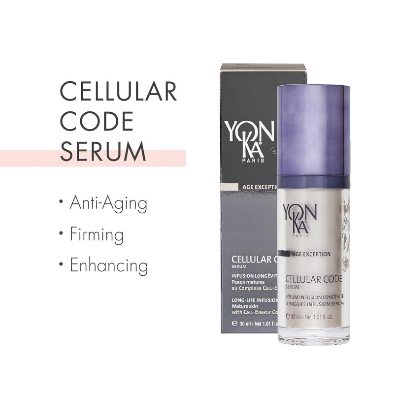 Yonka Cellular Code Serum - Anti-Aging Face Serum for Firm Skin & Wrinkle Reduction | Paraben-Free | 1.01 fl oz