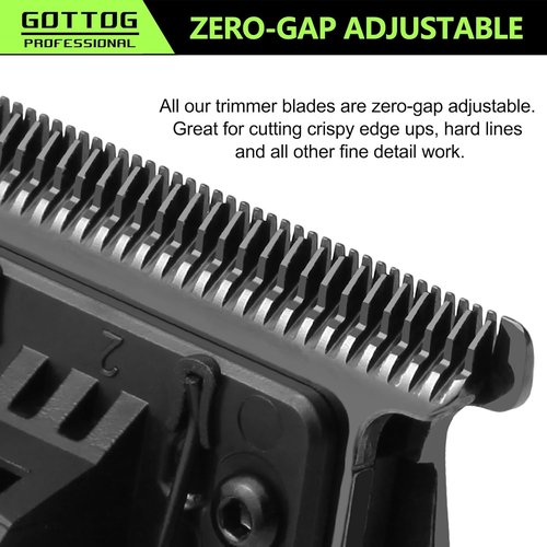 GOTTOG FXBLUE Replacement Blades - Zero-Gapped Blades for FX787 & FX726 Trimmers | Blue