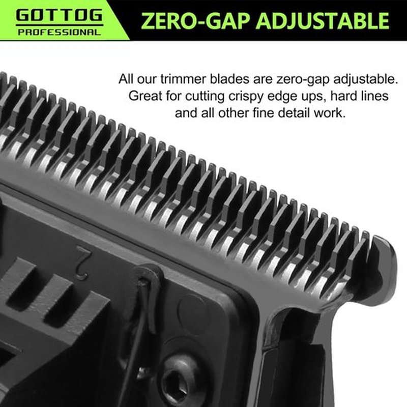 DLC 3.0 Replacement Blades - Zero-Gapped Blades for FX787 & FX726 Trimmers | Compatible with Barberology FX707BD3 - Black