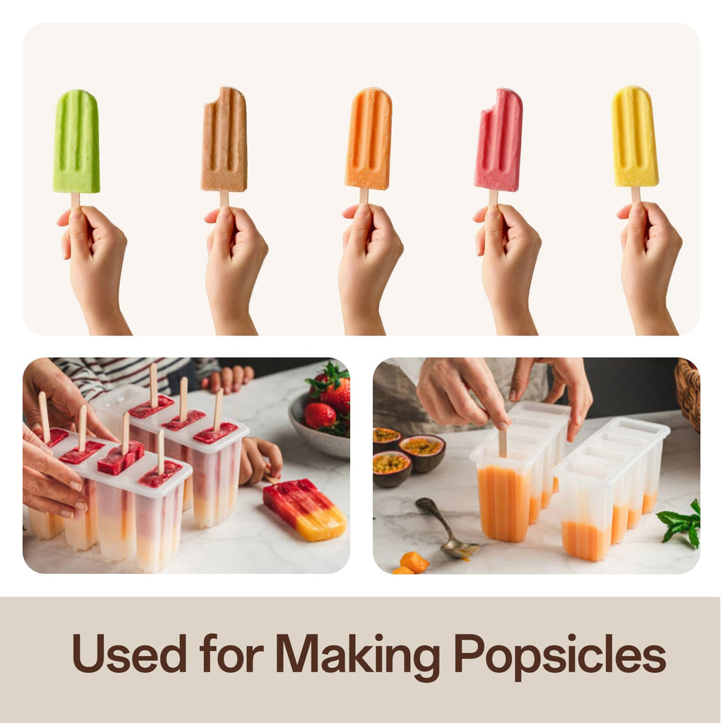 WISYOK Popsicle Sticks for Crafts Bulk 300Pcs, 3 Mixed Sizes Jumbo, Medium and Small Craft Sticks, Convenient and Perfect for DIY