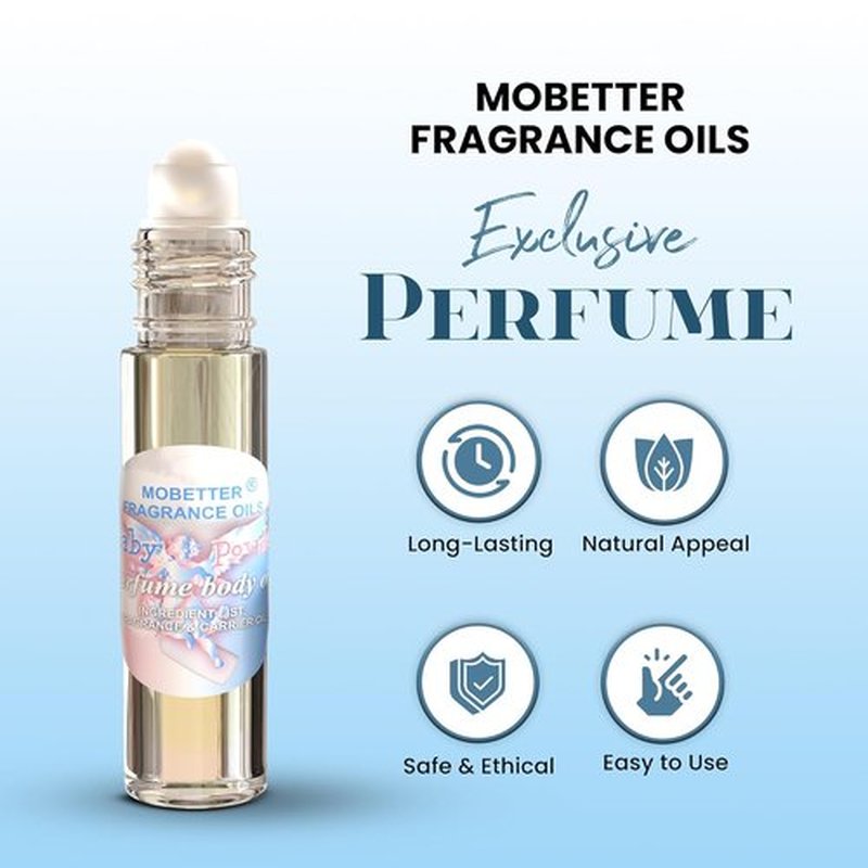 MOBETTER Fragrance Oils - Baby Powder Scented Body Perfume Oil for Unisex Use