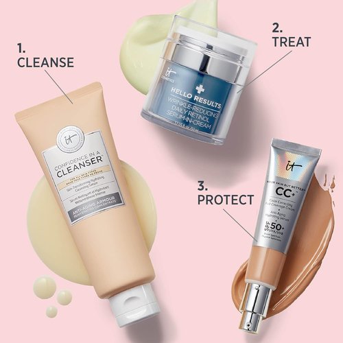 IT Cosmetics Hello Results Retinol Serum-in-Cream - Firming Anti-Aging Face Cream with Niacinamide & Vitamins