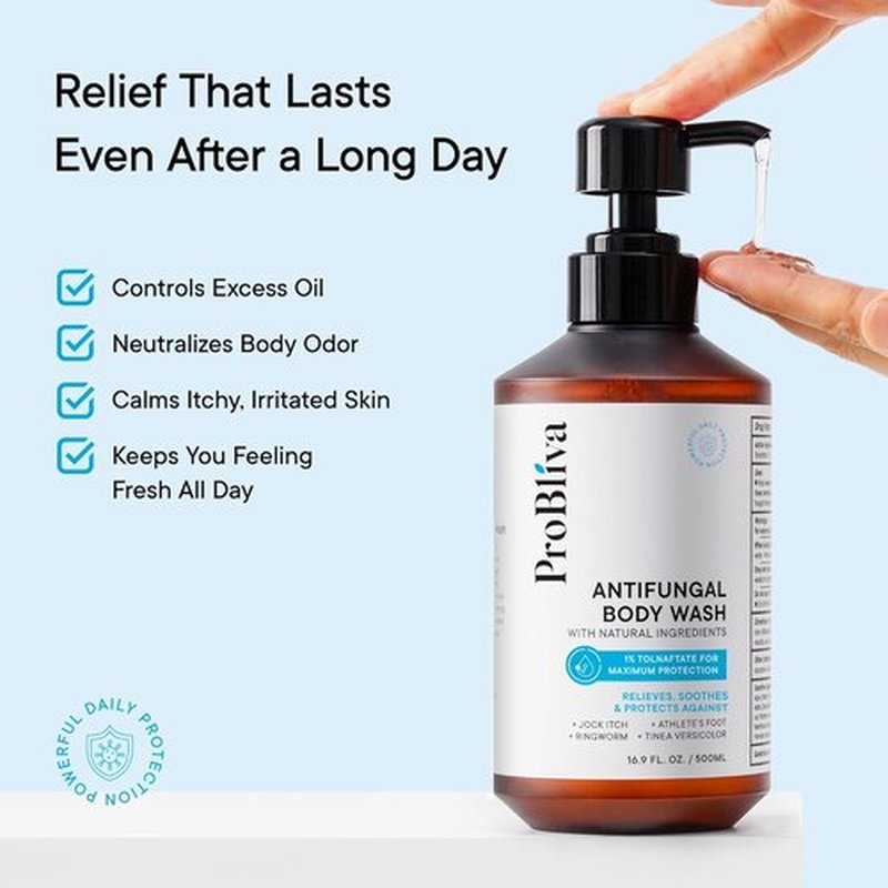 Skiennix Antifungal Body Wash - Medicated Treatment for Jock Itch, Ringworm & Foot Odor | Tea Tree Oil Gel