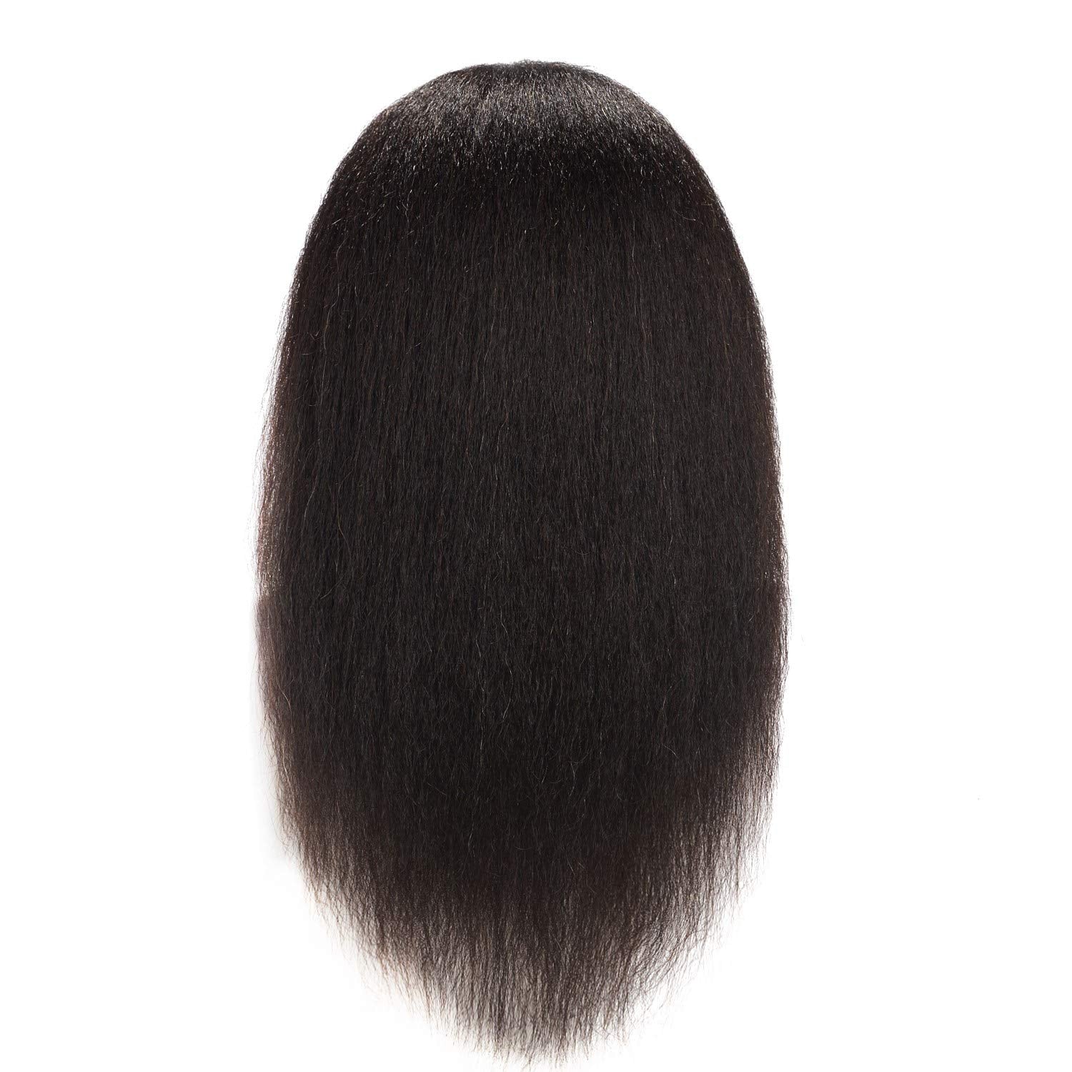 Hairingrid Mannequin Head 16"-18" 100% Real Hair Hairdresser Cosmetology Mannequin Manikin Training Head Hair and Free Clamp Holder (16 Inch)