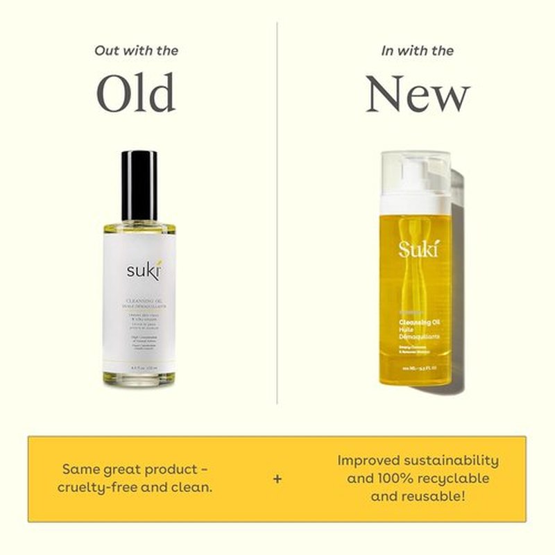 Suki Cleansing Oil - Makeup Remover & Facial Cleanser | Hydrating Formula, 4 Fl Oz