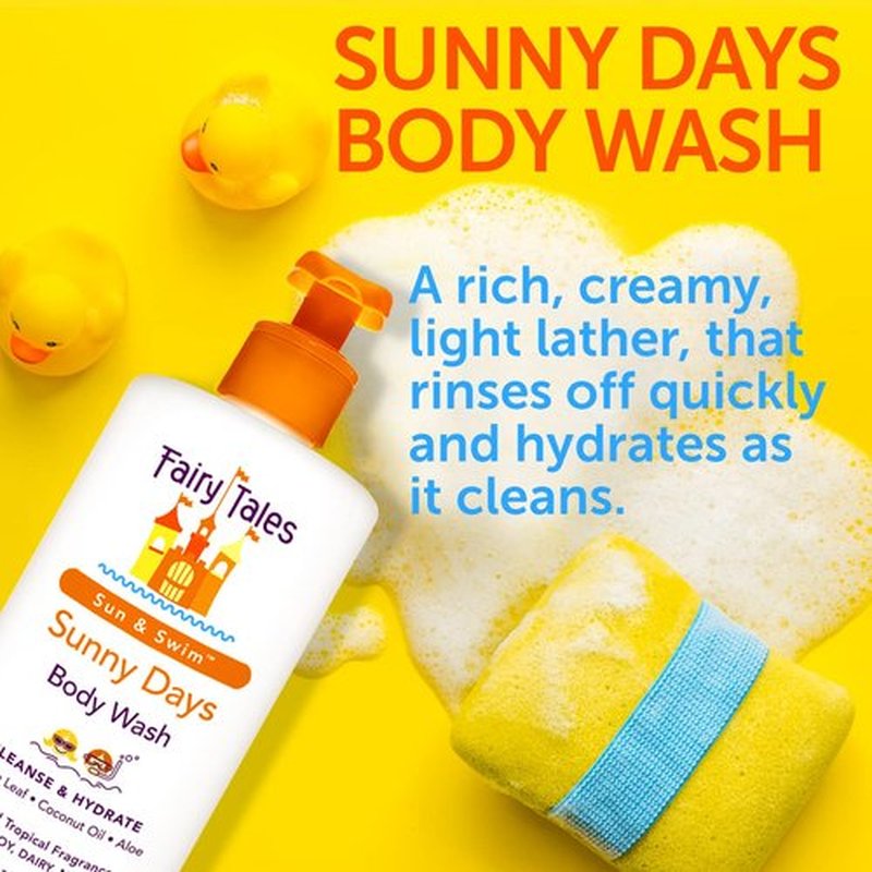 Fairy Tales Chlorine Removal Body Wash - Gentle Formula for Swimmers | 16oz Pump | No Harsh Chemicals