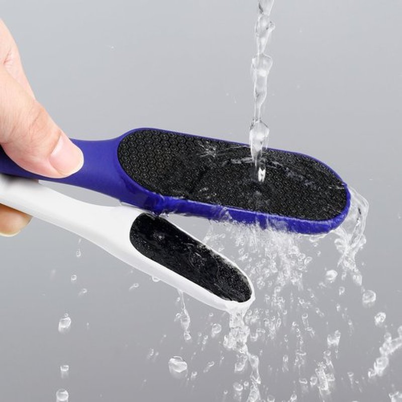 Glass Foot File 2 Packs, Nano Glass Foot Files Callus Remover, Glass Foot File Heel Scraper for Cracked Heels, Washable Foot Rasp for Wet and Dry Feet - Foot Scraper for Shower Use