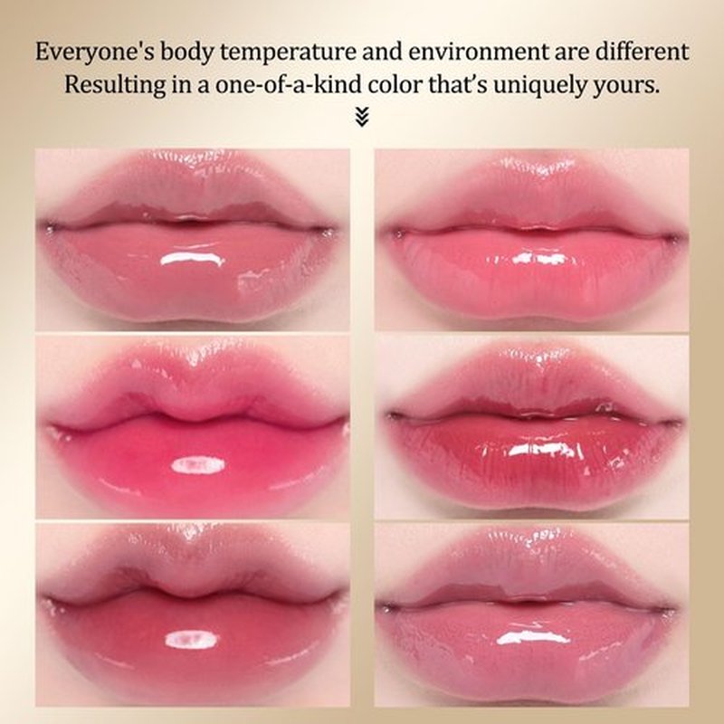 MooGlamor Clear Lipstick Color Changing Gold Foil Lipsticks with Transferproof and Retractable Pink Moisturizing Jelly Lip Stick for Women and Gift (1 Pcs)