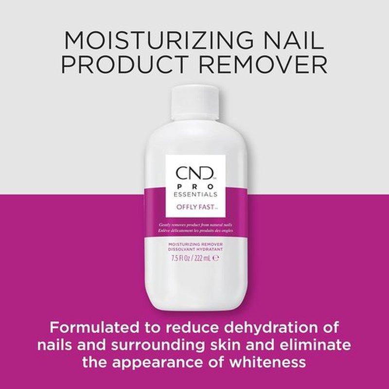 CND OFFLY FAST Nail Polish Remover - Moisturizing Formula | 2 Fl Oz for Gentle Removal