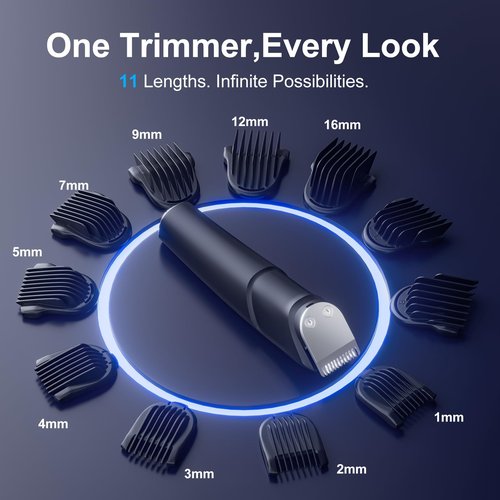 Beard Trimmer for Men, All-in-One Electric Razor & Hair Clipper, Waterproof Cordless Mustache Grooming Kit, Rechargeable Beard Hair Nose Ear & Body Trimmer, Face Shaver, Gifts for Men Husband Father