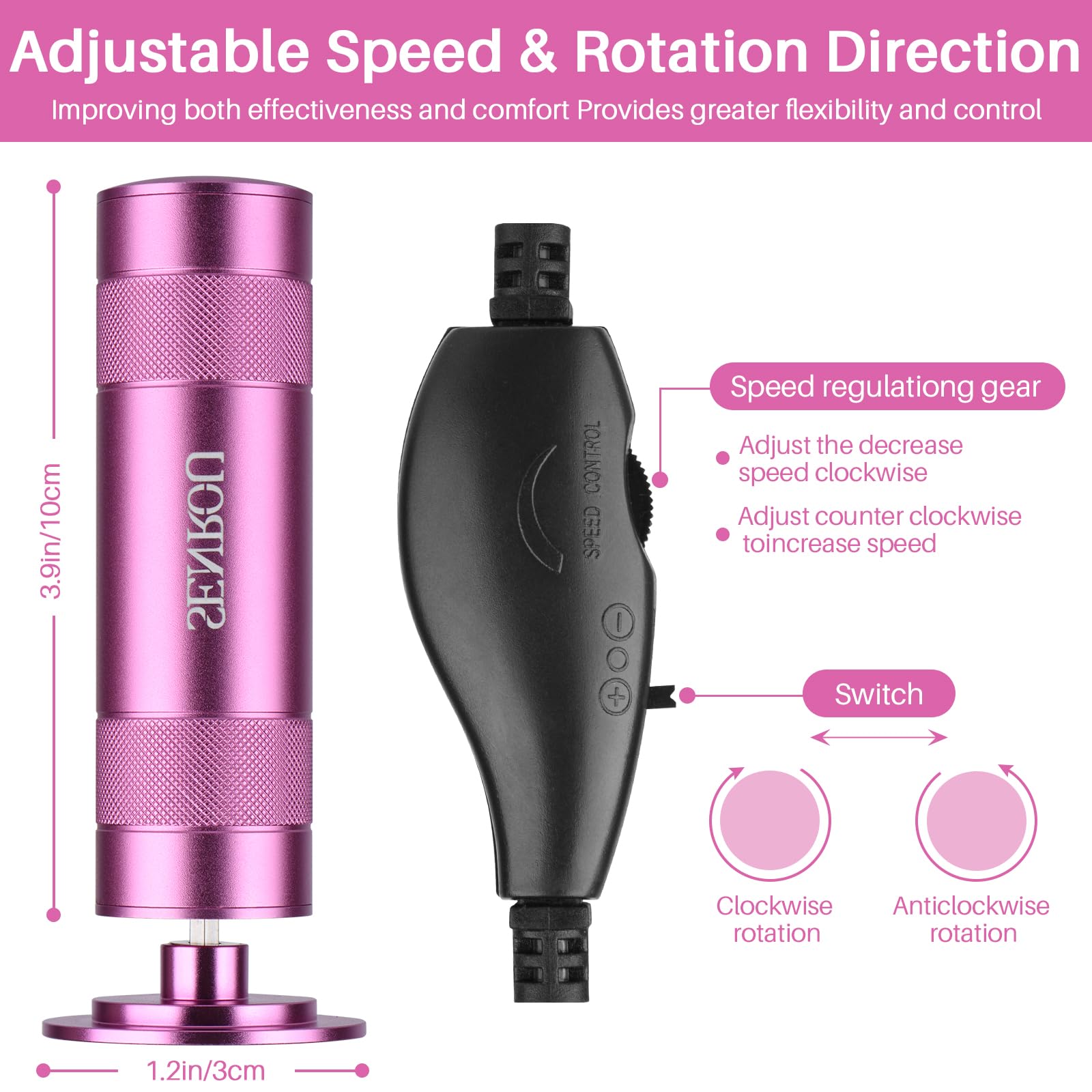 Electric Foot Callus Remover, 2-in-1 Electric Foot Filer/Nail Filer, Callus Remover for Feet with 60Pcs+12Pcs Sandpaper Discs，Holiday Gift Foot Repair Tool, Pink