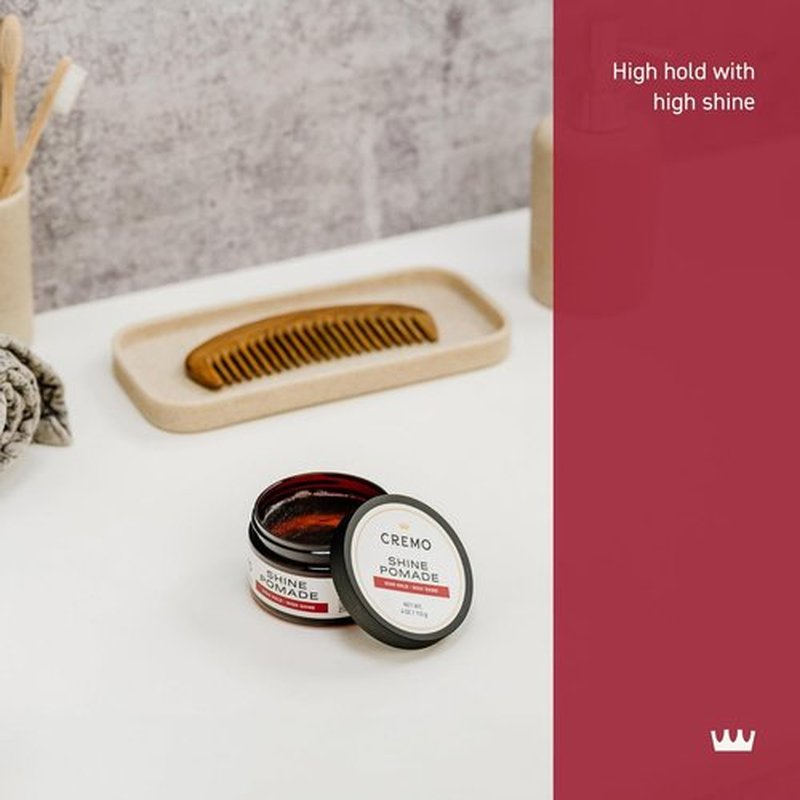Cremo Hair Pomade for Men - Premium Barber Grade Styling with High Hold & Shine | 4 Oz