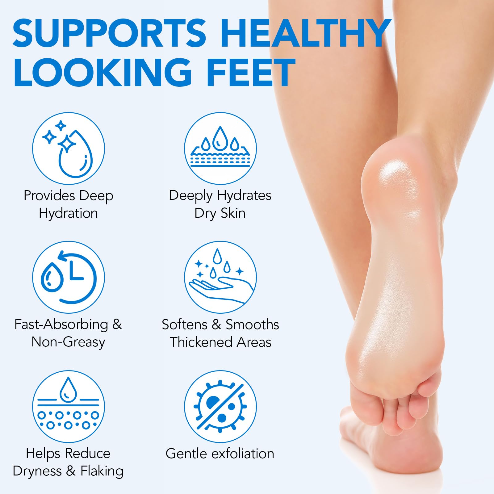 WeiWeiLa Urea Cream, Intensive Foot Repair Stick 60% Urea with 2% Salicylic Acid Heel Balm Stick, Maximum Strength Callus Remover Foot Care Cream for Cracked Heels, Dry Feet & Rough Skin