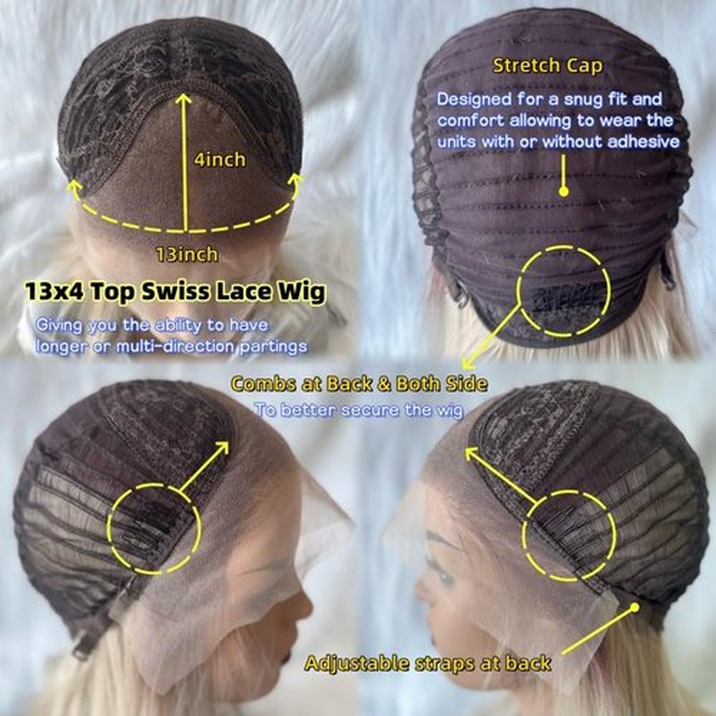 Long Wavy Highlight Ombre Light Blonde Synthetic Heat Resistant Lace Front Wigs with Dark Roots Pre plucked Frontal #26/613 Body Wave Balayage Blonde Wig for Women 13x4 HD Lace Middle Part 22 Inch