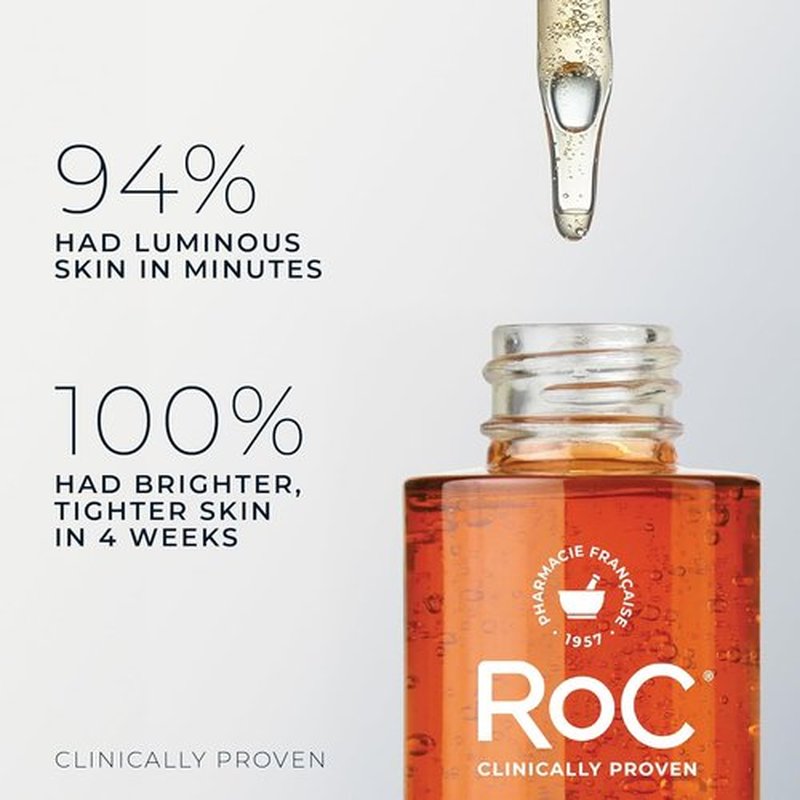 RoC Multi Correxion Revive + Glow Vitamin C Serum - Daily Anti-Aging Treatment for Radiant Skin, 1 Fl Oz