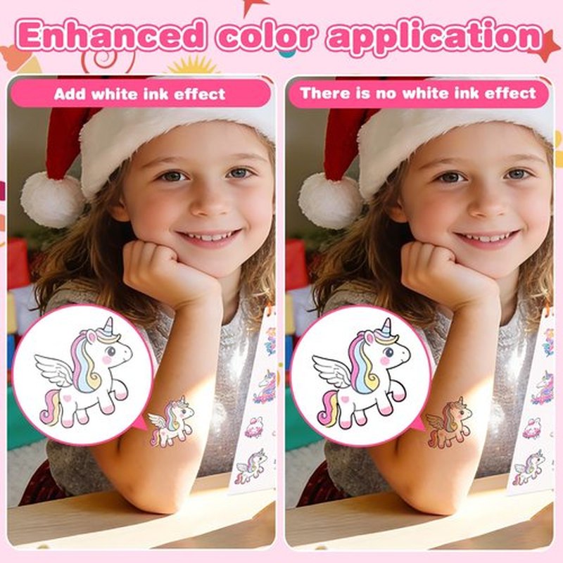 350PCS Kids Temporary Tattoos, Pre-Cut Safe Dinosaurs Unicorn Butterfly Animals, Easter Basket Stuffers Party Favors Classroom Prizes Stocking Stuffers Birthday Gifts Boys Girls Ages 3-12