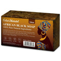 African Black Soap - 100% Pure & Natural | With Raw Shea Butter & Cocoa Pods Ash for Acne & Eczema Relief - 1 LB (16 oz)