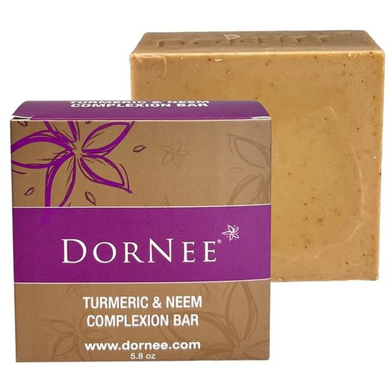 DorNee’ Turmeric Neem Complexion Bar Soap Large 5.8oz, Face Cleanser, Natural, Great for Sensitive Skin