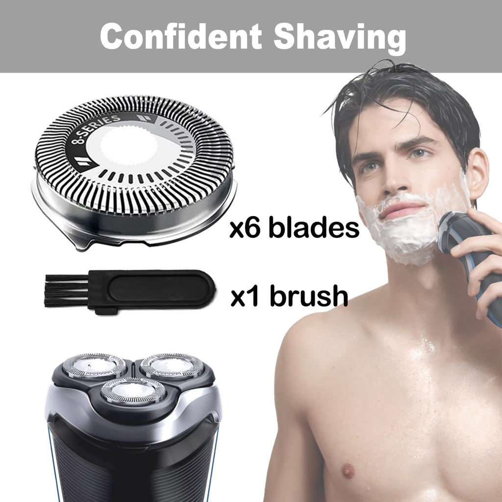 SH50 Shaver Replacement Heads for Series 5000 Razors, (Blue)
