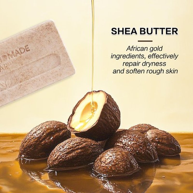 Men’s 3-in-1 Summer Body Bar Soap – 2 Pack Exfoliating, Cleansing & Moisturizing | Shea Butter + Oat Kernel | Handmade Natural Soap for Back & Body (2, Sandalwood & Lemon Scents)