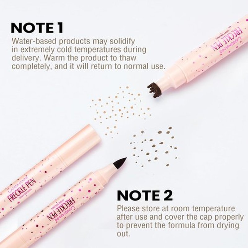 Jolilab Freckle Pen - 3-in-1 Dual-Ended Stamp & Precision Tip Eyeliner/Brow Pencil | Waterproof, 2 Shades