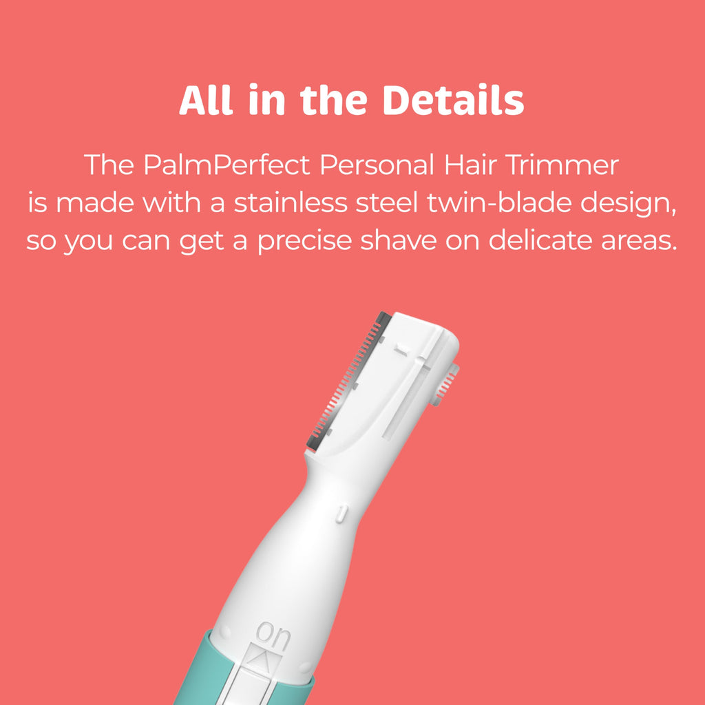 PalmPerfect Personal Hair Trimmer – Painless Precision Shaver for Eyebrows