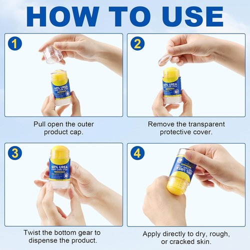 **Regine Switzerland Urea Foot Care Stick - 60% Urea & 2% Salicylic Acid for Dry, Cracked Skin - 1.41oz**