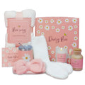 DaisyBee(7PC) Birthday Gift Hamper for Women, Get Well Soon Gift Set, Self Care Gifts for Girls with Cozy Blanket, Bow Headband, Aroma Candle, Tumbler, Mothers Day Gifts, Relaxation Care Package Set